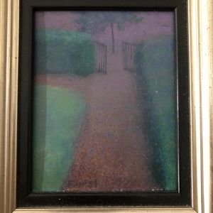 Donald Furst signed painting “Paris: Night & Fog”